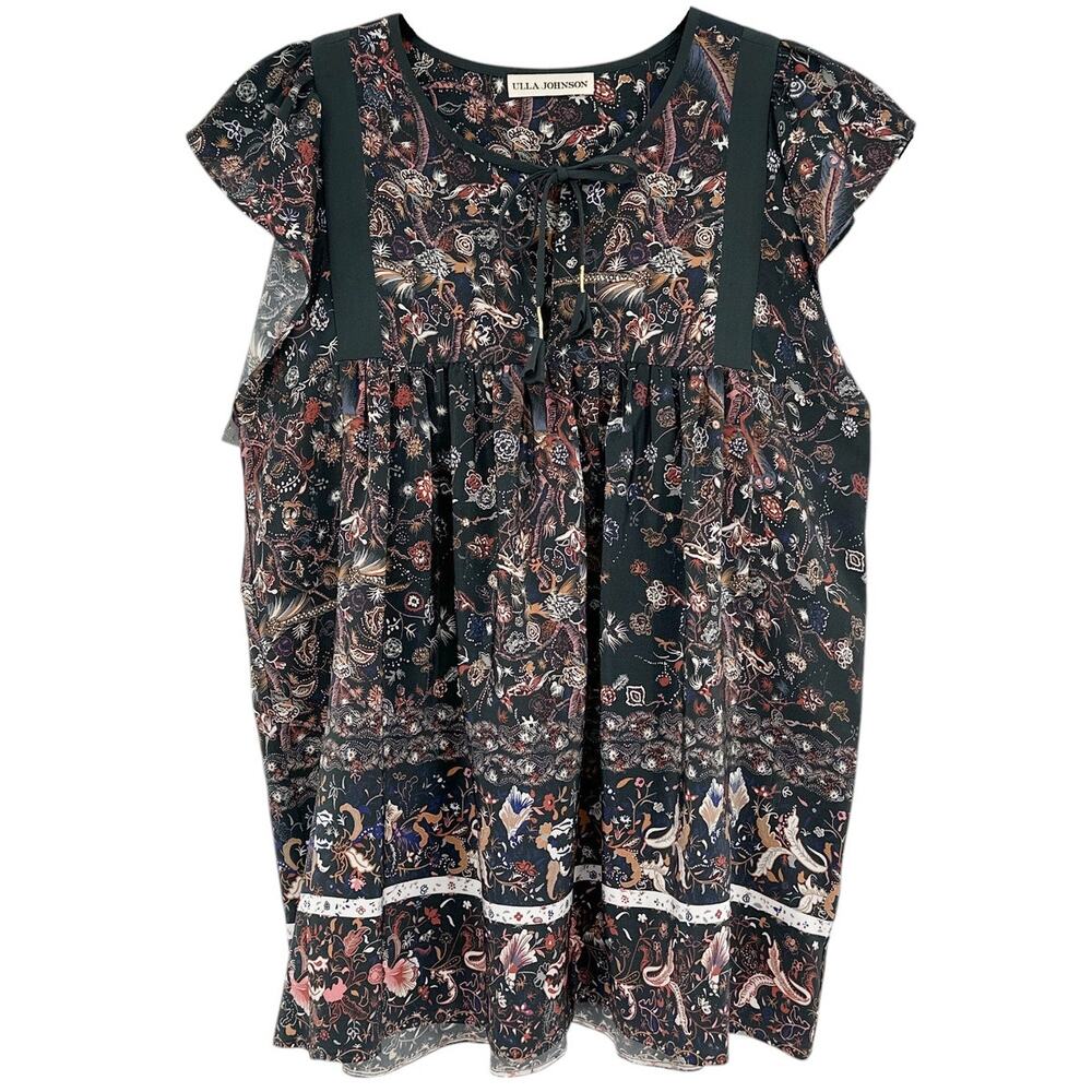 ULLA JOHNSON Posy Silk Top 0
